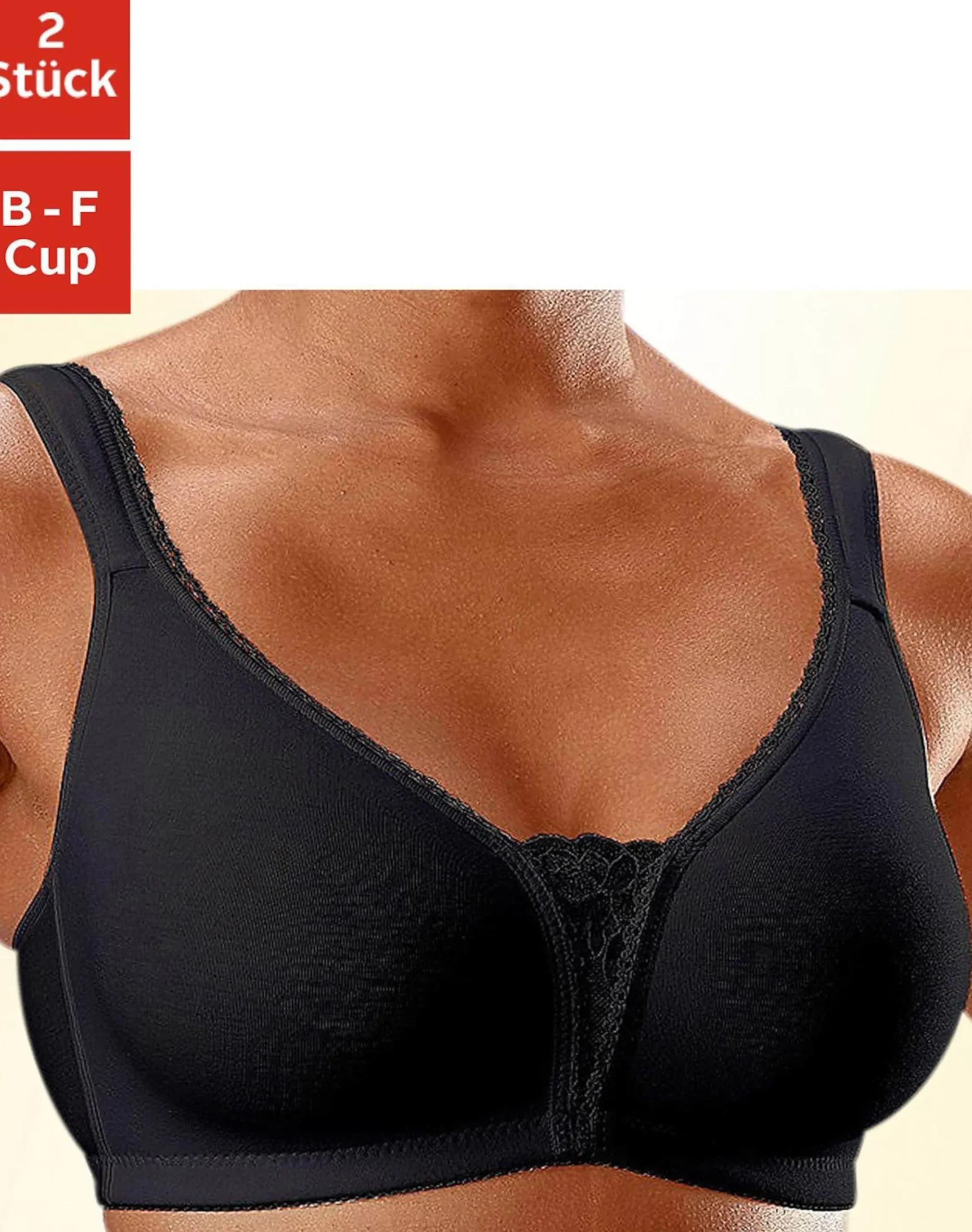 Bhs|petite fleur Soft-BH schwarz+weiß