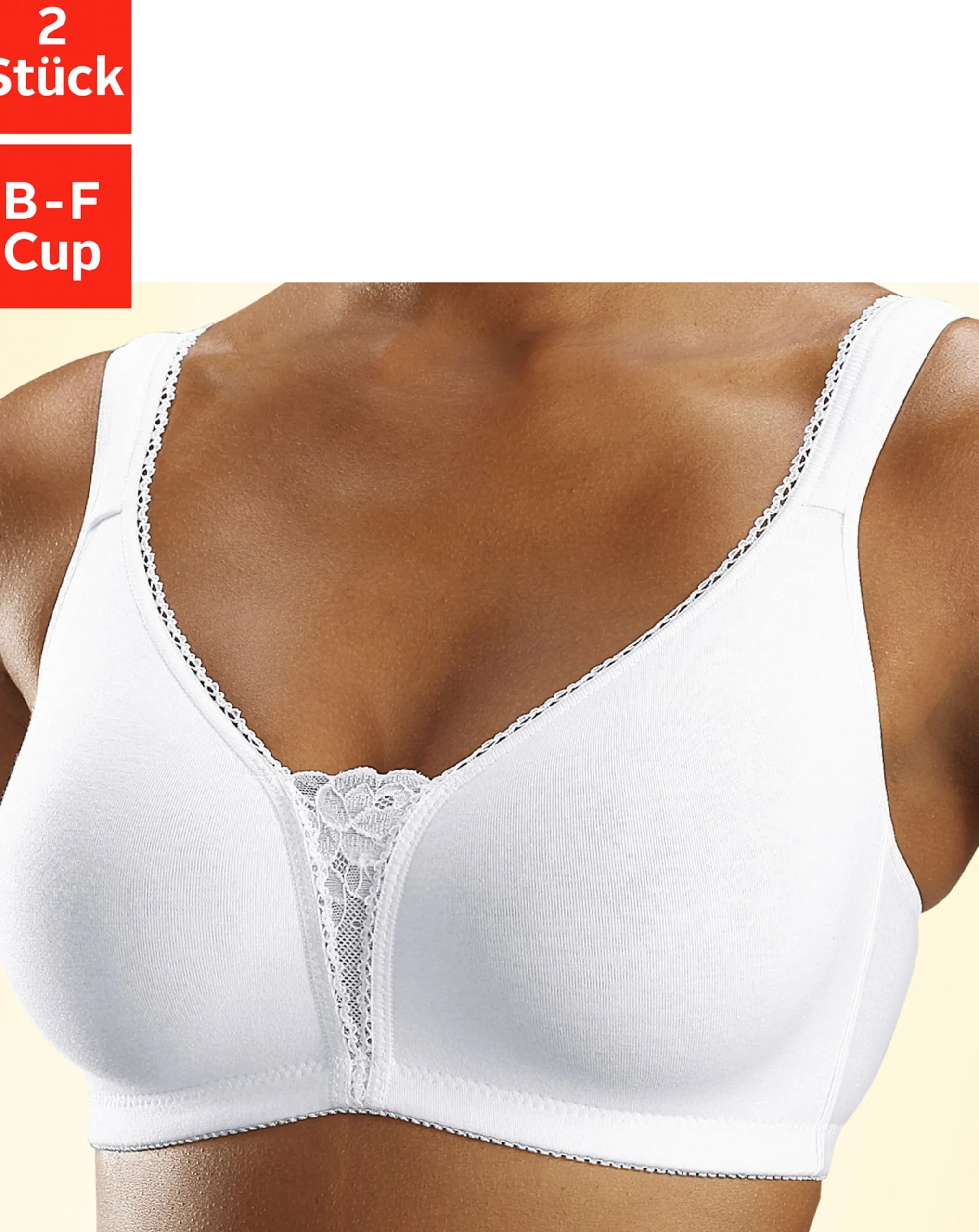 Bhs|petite fleur Soft-BH 2xweiß
