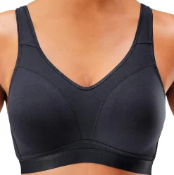 Bhs|petite fleur Soft-BH weiß+schwarz