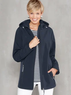 Jacken| Softshelljacke winddicht, atmungsaktiv marine