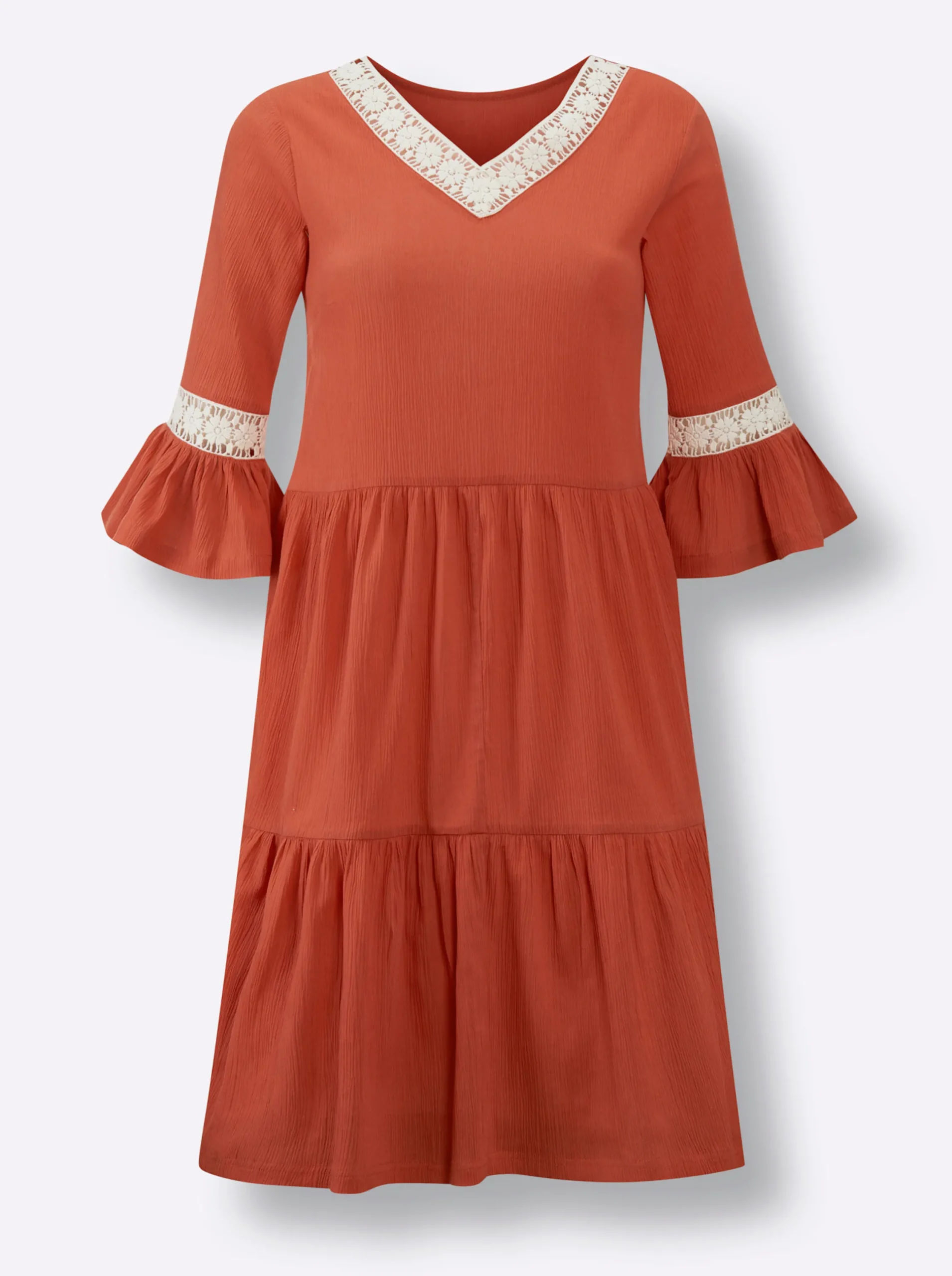 Strandkleider|Kleider|feel good Sommerkleid terra-ecru