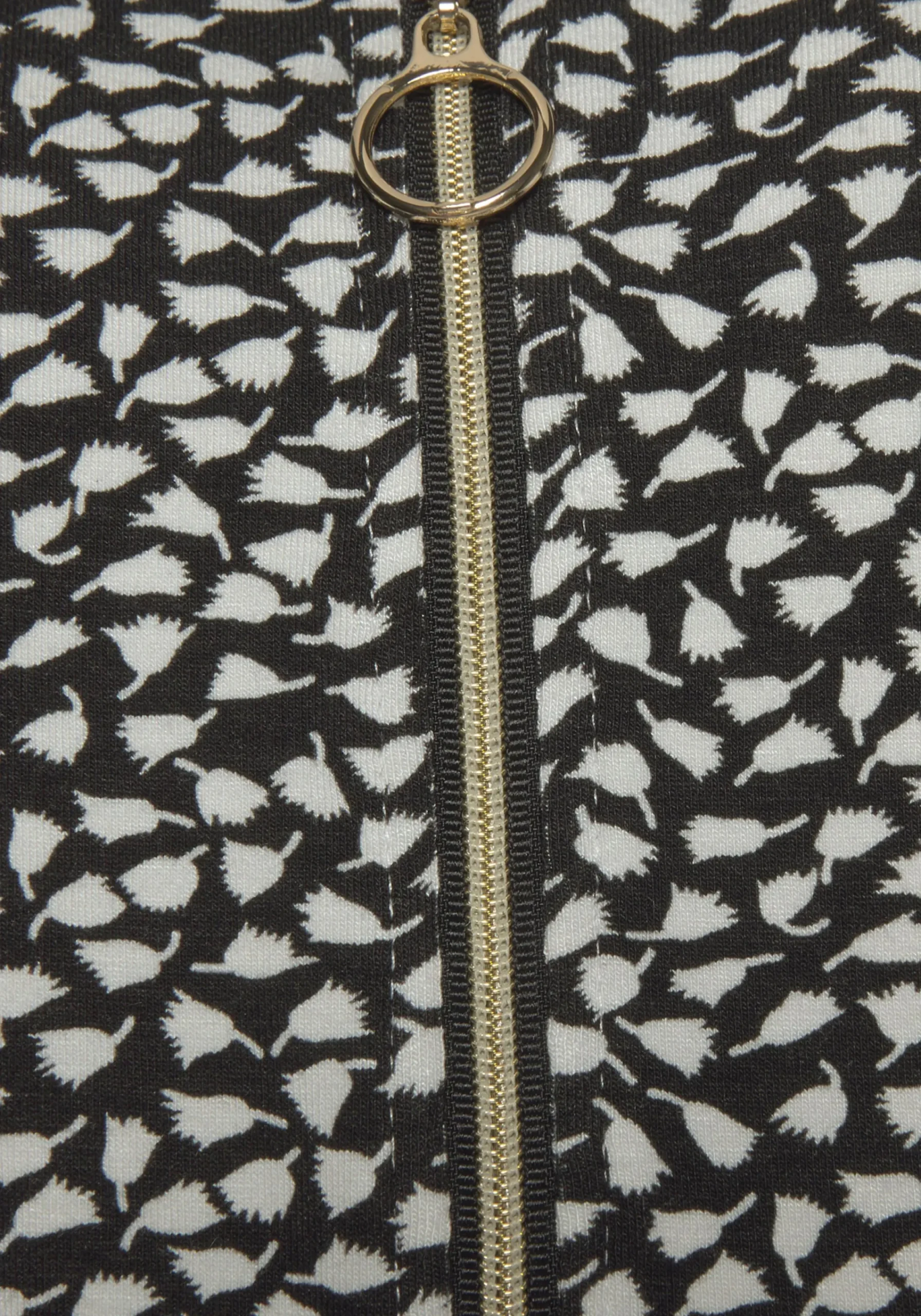 Strandkleider|Kleider|s.Oliver Sommerkleid schwarz-creme-bedruckt