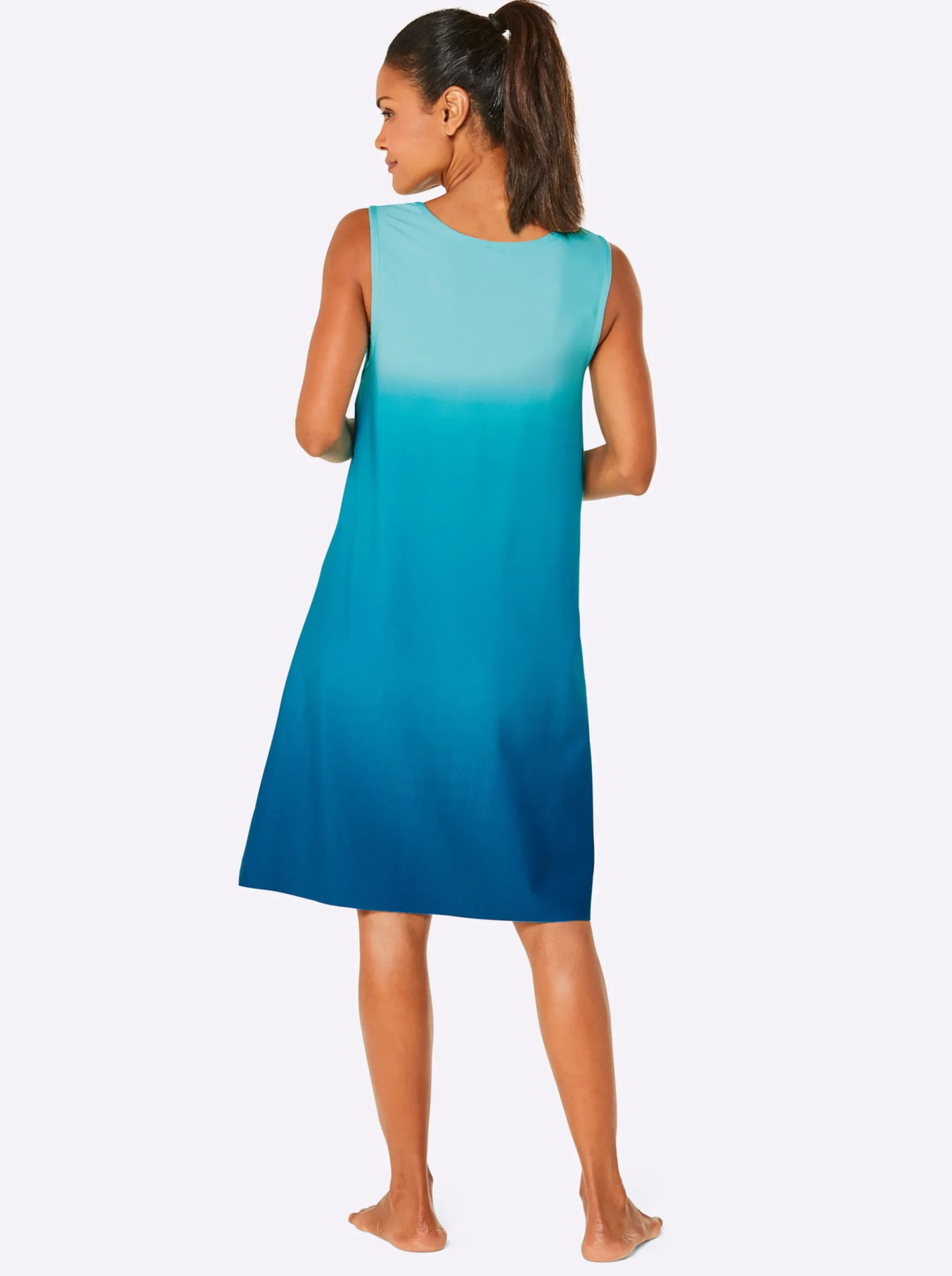 Kleider|feel good Sommerkleid aquamarin-aquapetrol