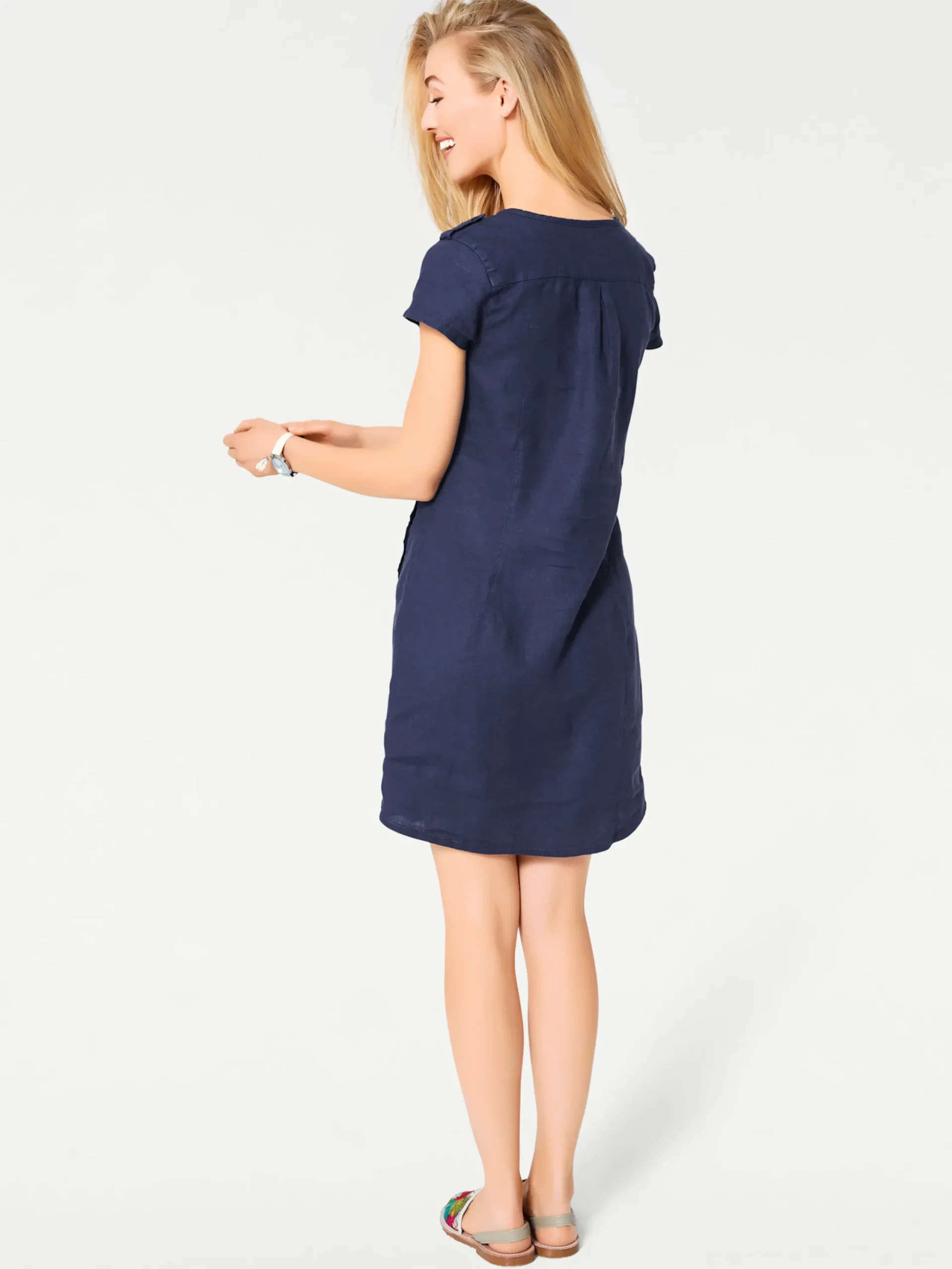 Strandkleider|heine Sommerkleid marine