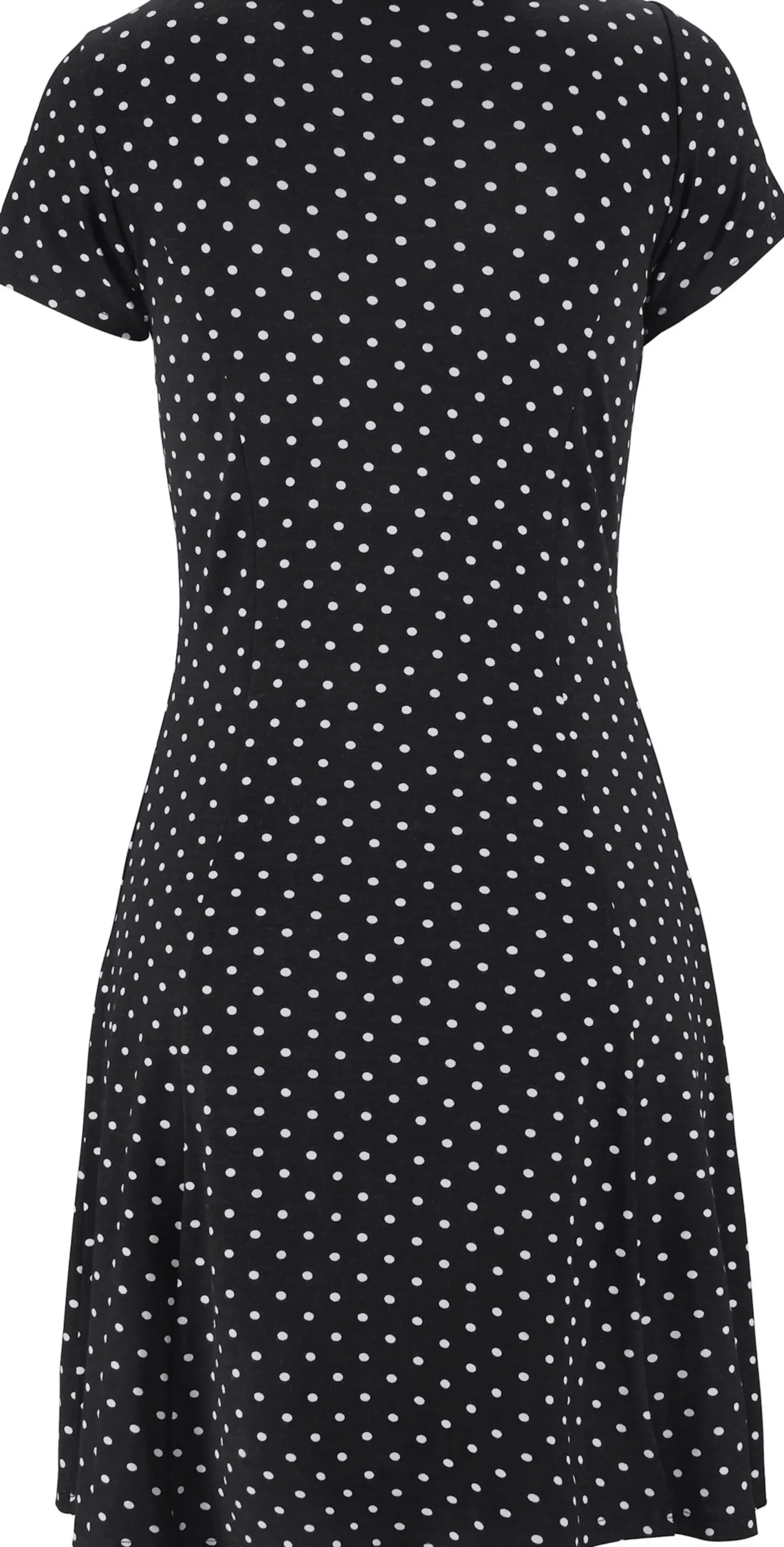 Kleider|Beachtime Sommerkleid schwarz-weiß-gepunktet