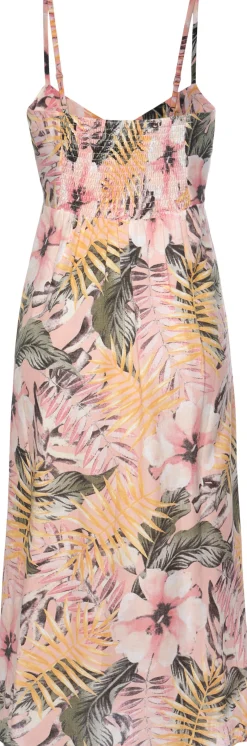 Strandkleider|LASCANA Sommerkleid apricot-bedruckt