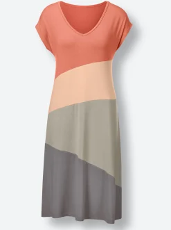 Strandkleider|feel good Sommerkleid in A-Linie mandarine