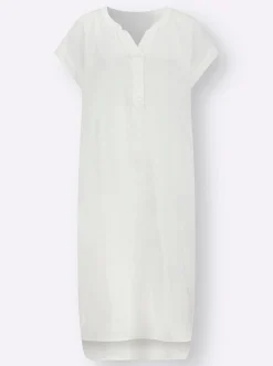 Kleider| Sommerkleid in Musselin-Qualität weiß