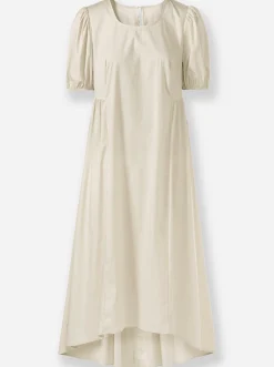 Kleider|heine Sommerkleid mit Puffärmel sand