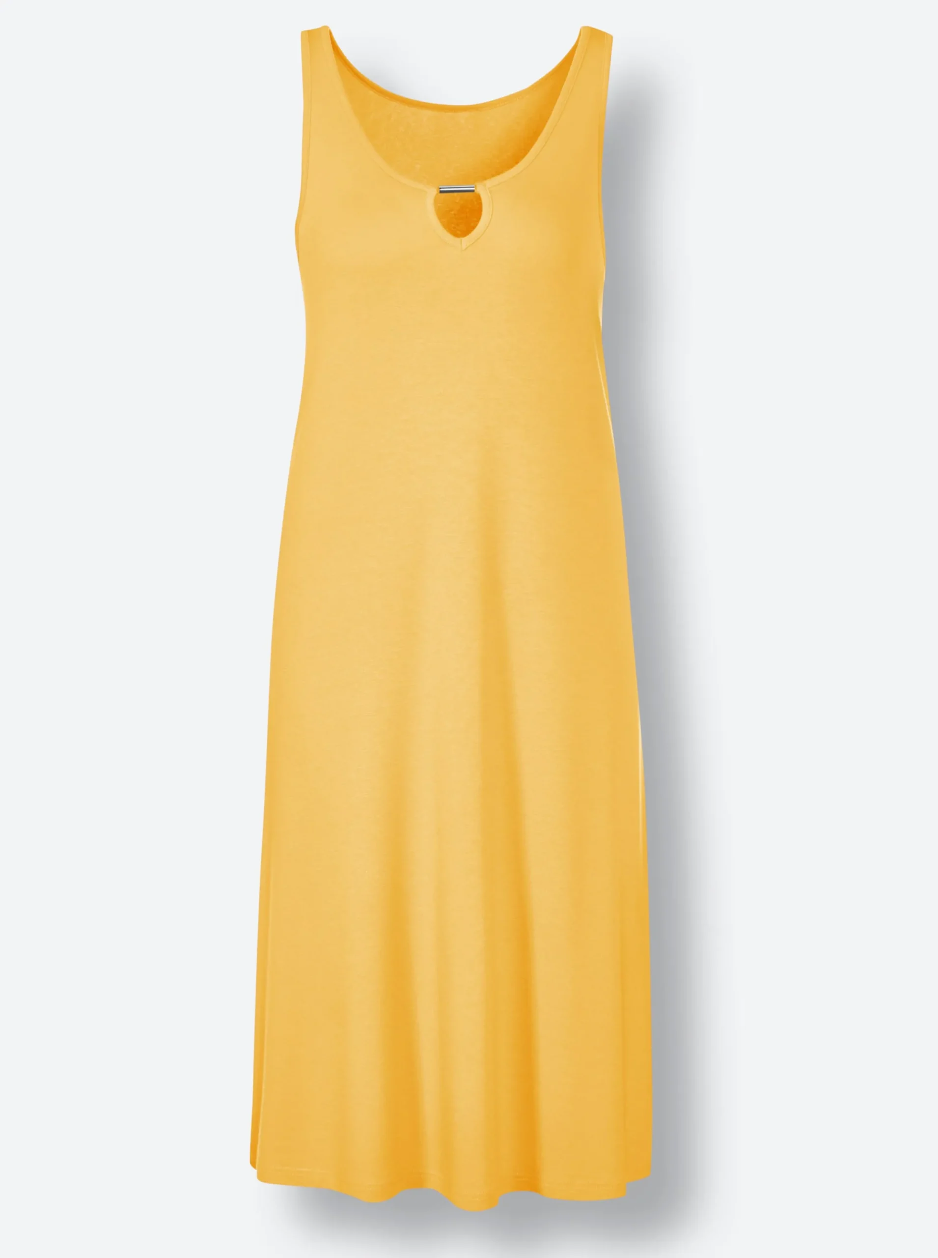Kleider|feel good Sommerkleid mit Zierspange gelb