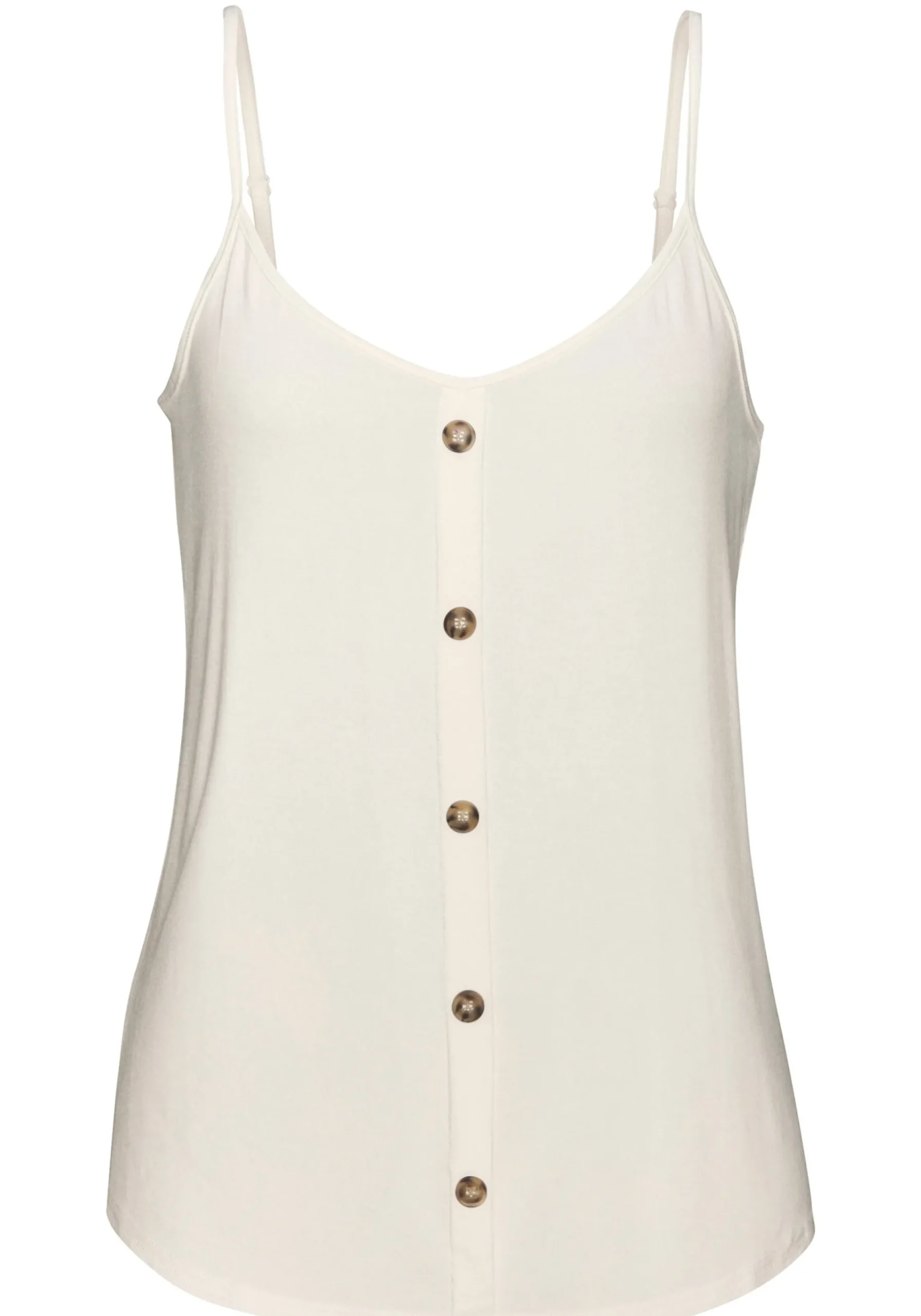 Shirts|LASCANA Spaghettitop creme,schwarz