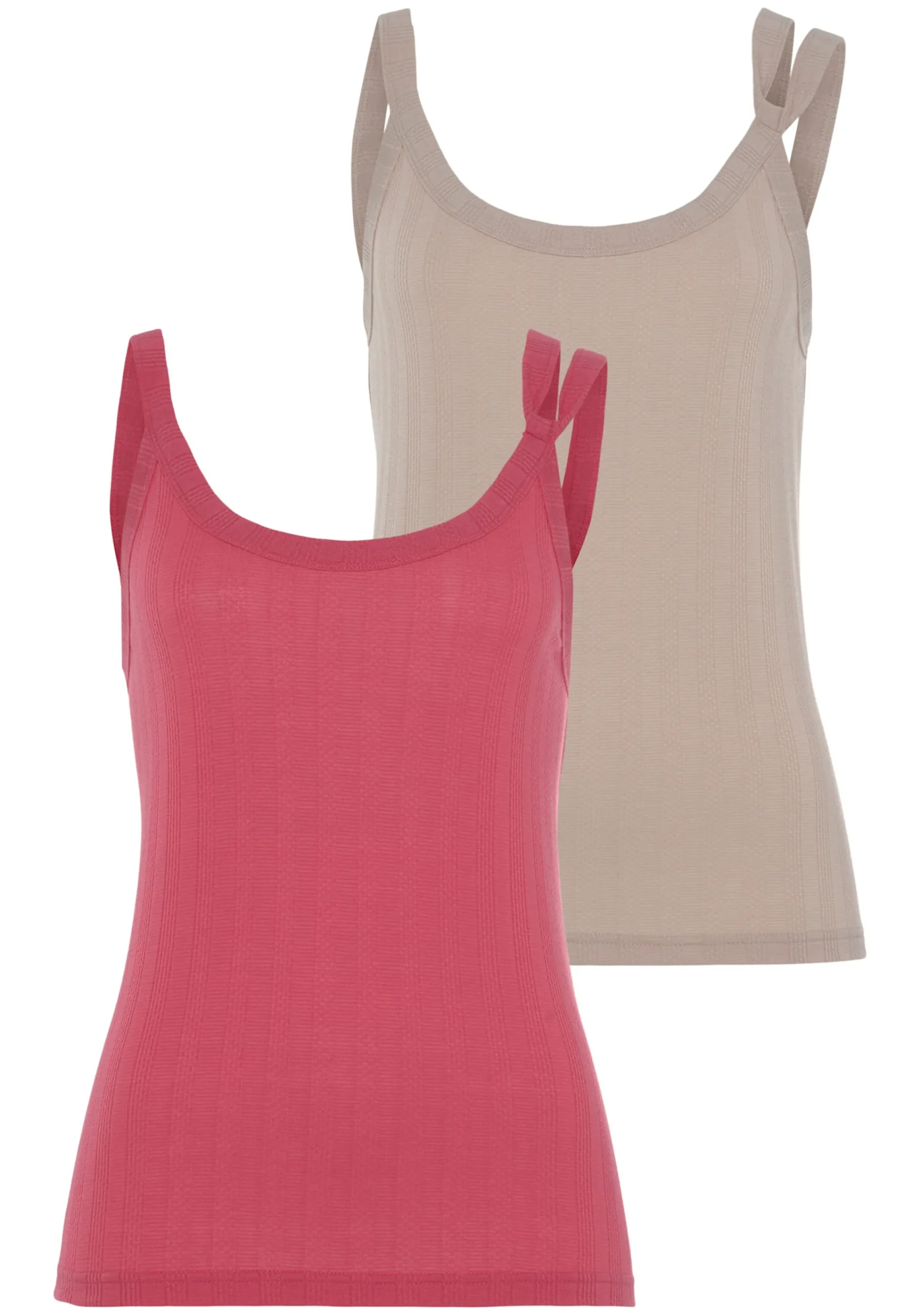 Strandmode|Shirts|Vivance Spaghettitop beere,sand