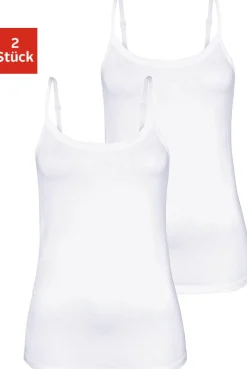 Strandmode|Shirts|Vivance Spaghettitop weiß