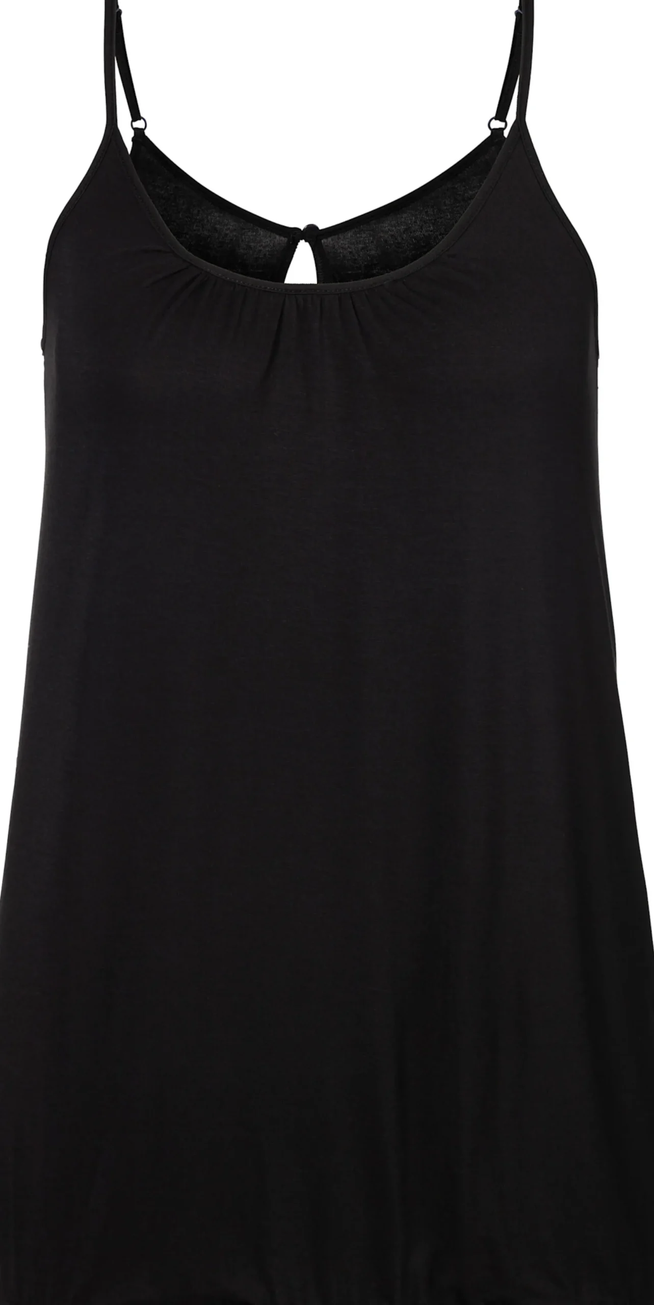 Shirts|LASCANA Spaghettitop schwarz-gemustert,schwarz-uni