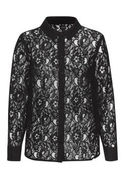 Strandmode|LASCANA Spitzenbluse schwarz
