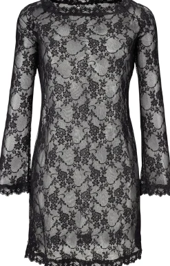 Strandkleider|Kleider|LASCANA Spitzenkleid schwarz