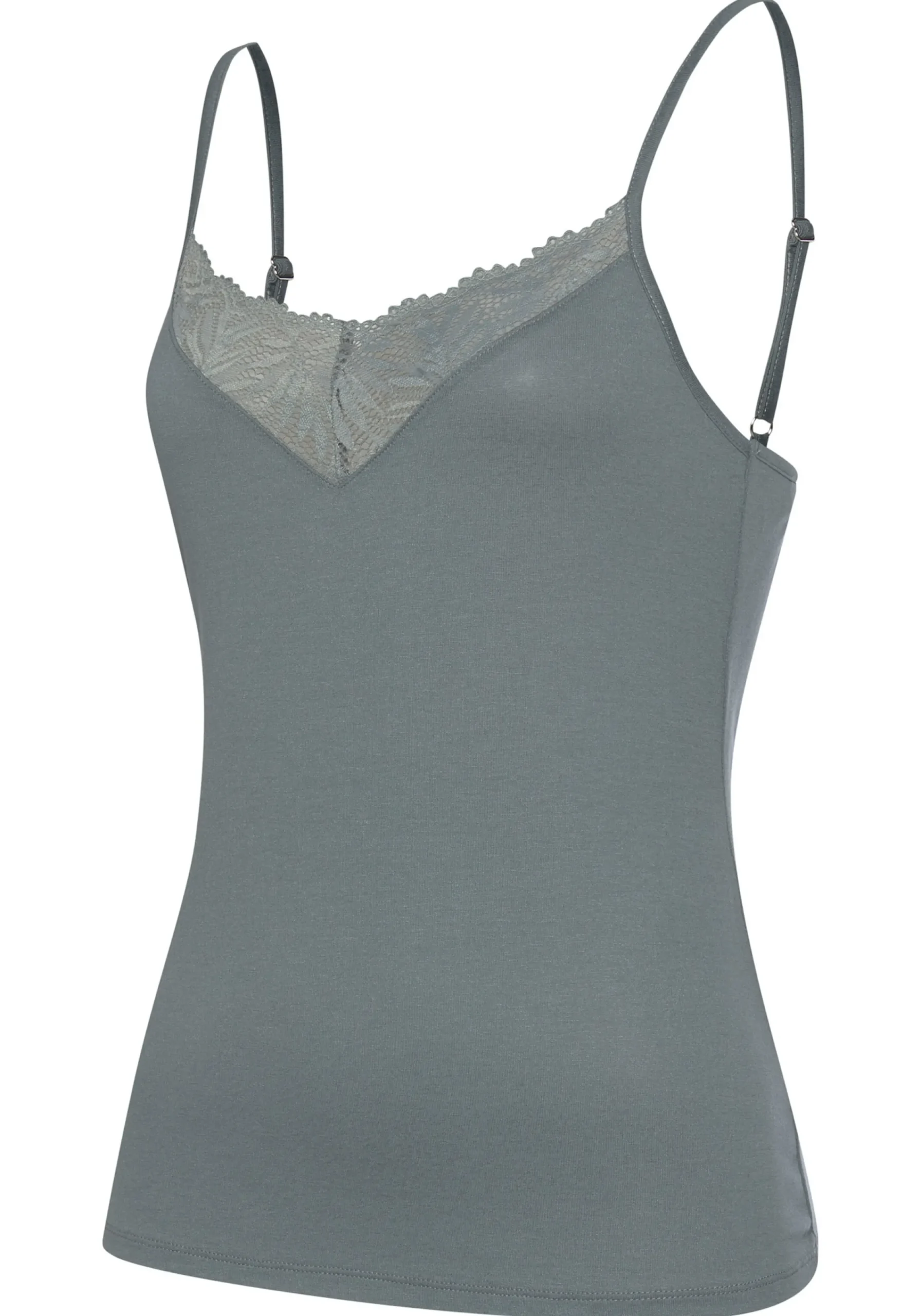 Shirts|LASCANA Spitzentop petrol