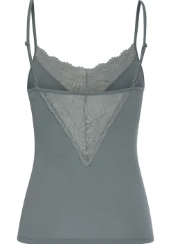 Shirts|LASCANA Spitzentop petrol