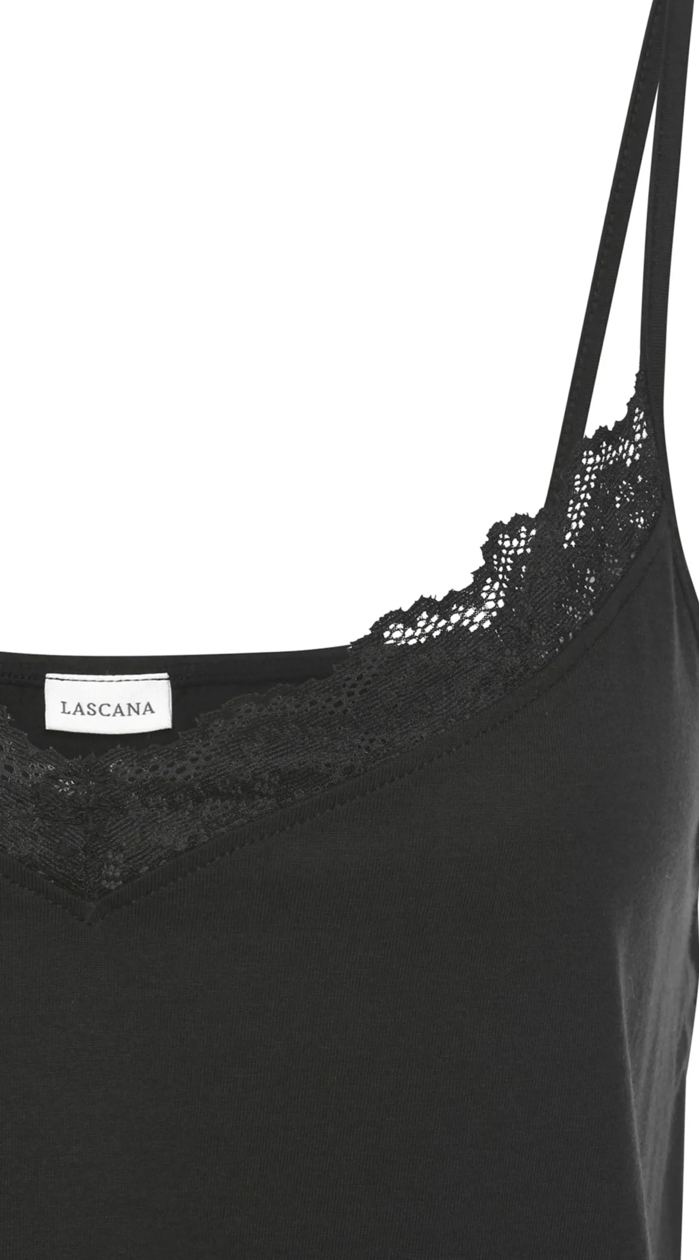 Strandmode|Shirts|LASCANA Spitzentop schwarz