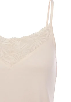 Nachtwäsche|LASCANA Spitzentop creme