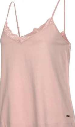 Shirts|LASCANA Spitzentop altrosa