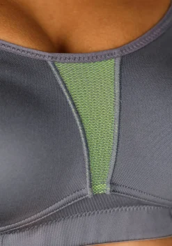 Bhs|H.I.S Sport-BH grau-neon-grün
