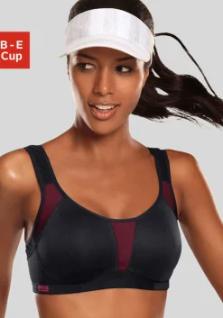 Bhs|H.I.S Sport-BH schwarz-pink