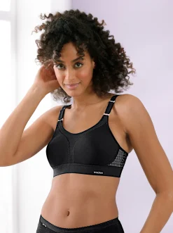 Bhs|Triumph Sport-BH ohne Bügel schwarz