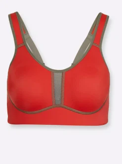 Bhs|Viania Sport-BH ohne Bügel korallenrot