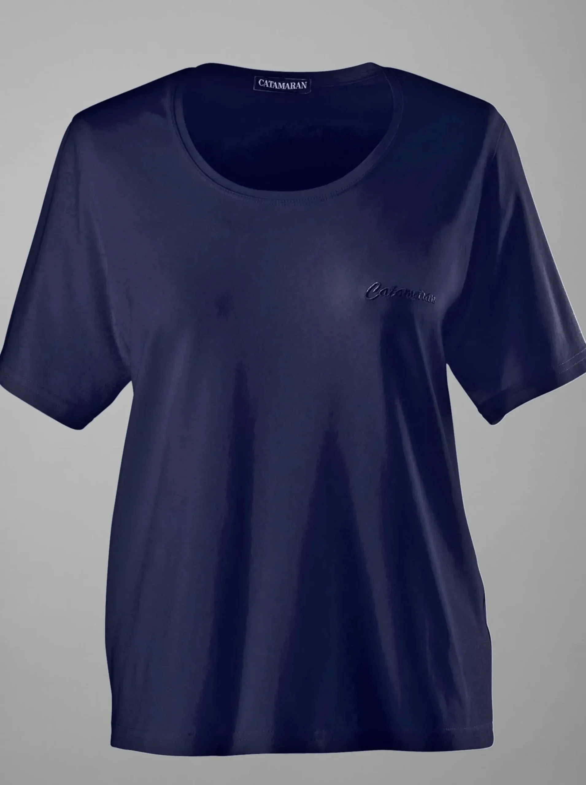 Shirts|Catamaran Sports Sportshirt mit Stickerei marine+türkis