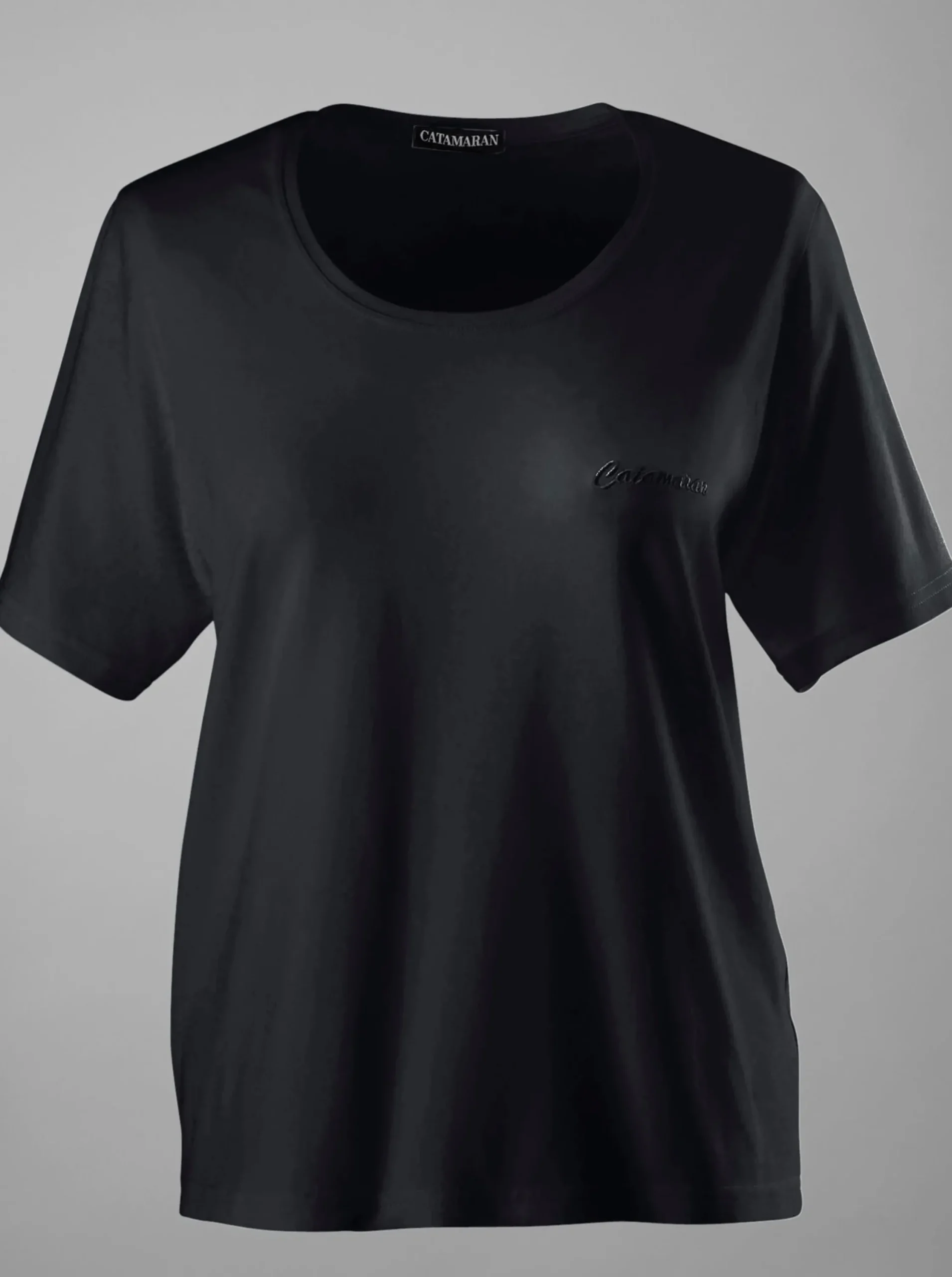 Shirts|Catamaran Sports Sportshirt mit Stickerei schwarz+pink
