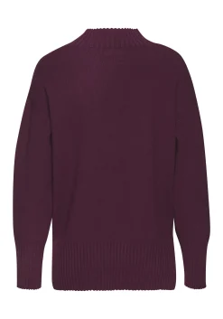 Strandmode|LASCANA Stehkragenpullover burgunder