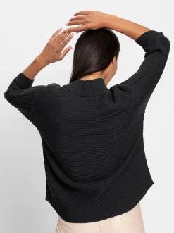 Pullover|heine Stehkragenpullover schwarz