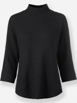 Pullover|heine Stehkragenpullover schwarz