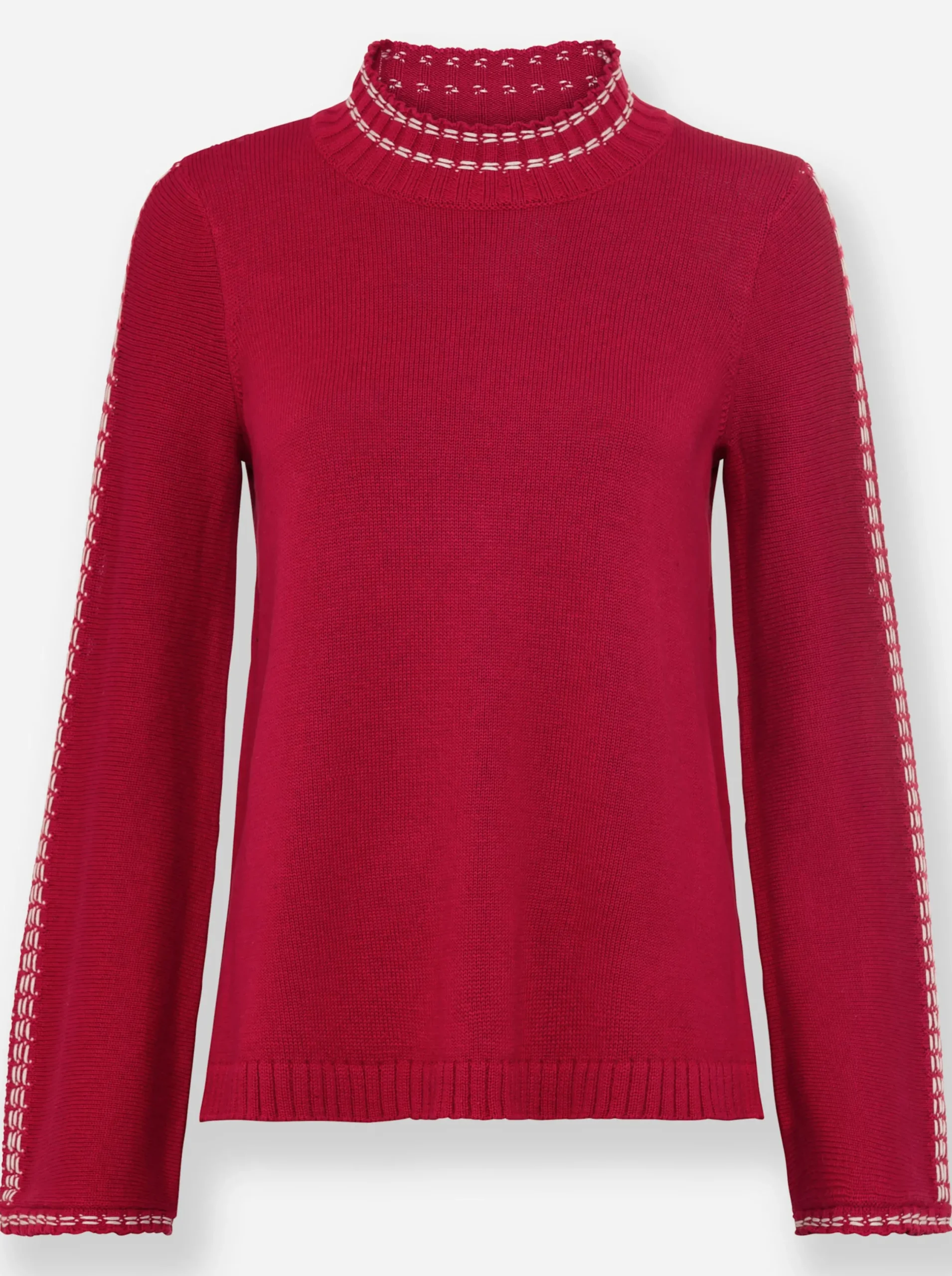 Pullover|heine Stehkragenpullover rot
