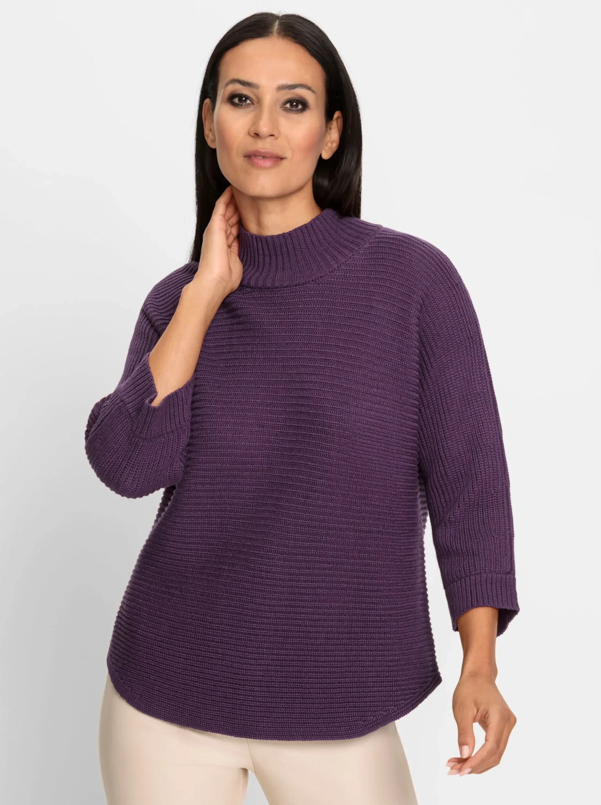 Pullover|heine Stehkragenpullover traube