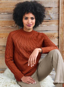 Pullover|heine Stehkragenpullover rostrot