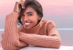 Strandmode|Pullover|Buffalo Stehkragenpullover rosenholzmeliert