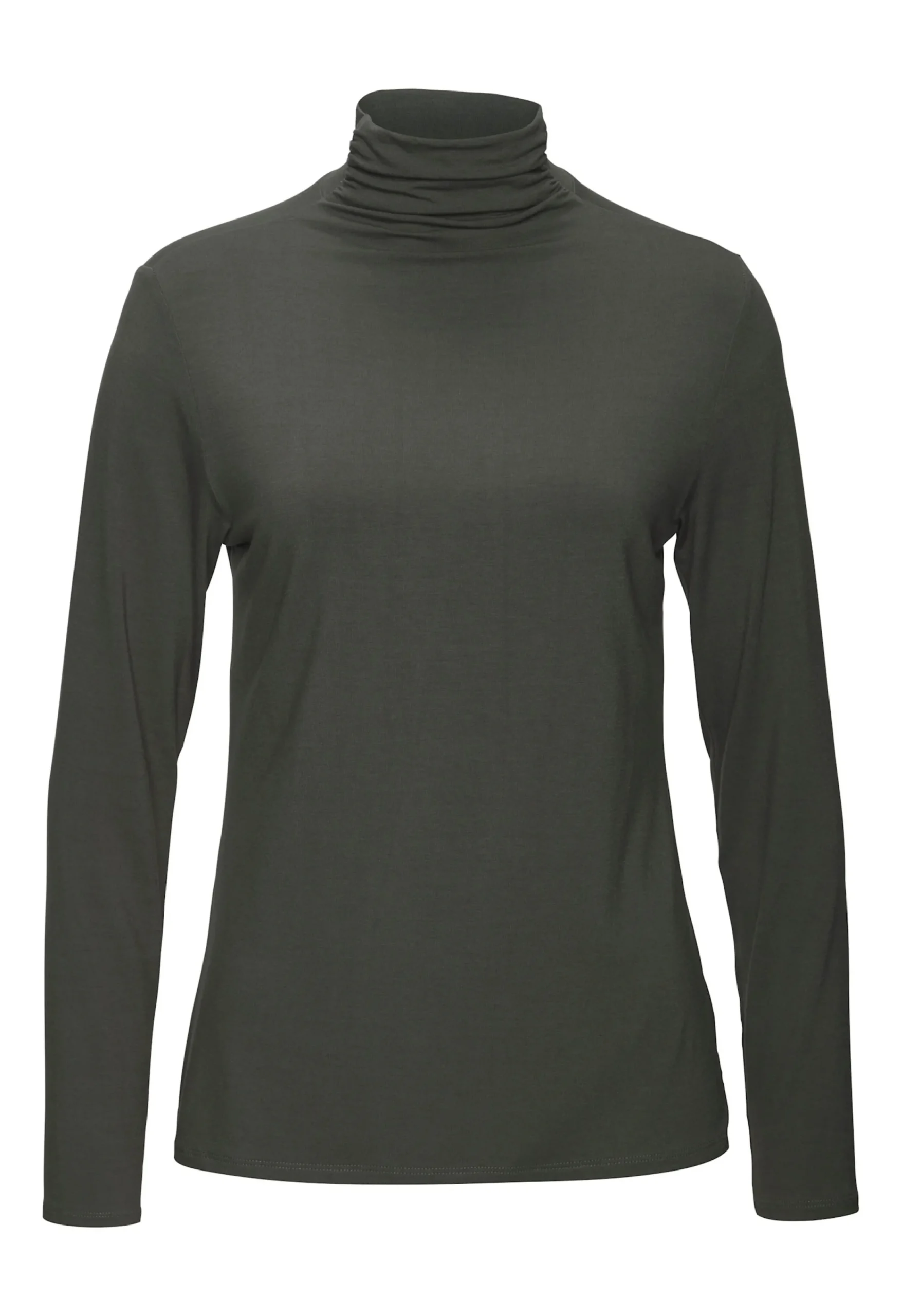Strandmode|Shirts|LASCANA Stehkragenshirt graugrün