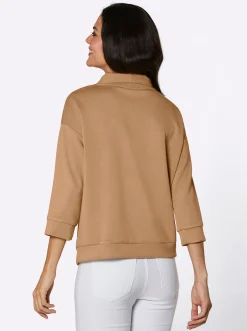Shirts|CREATION L PREMIUM Stehkragenshirt camel