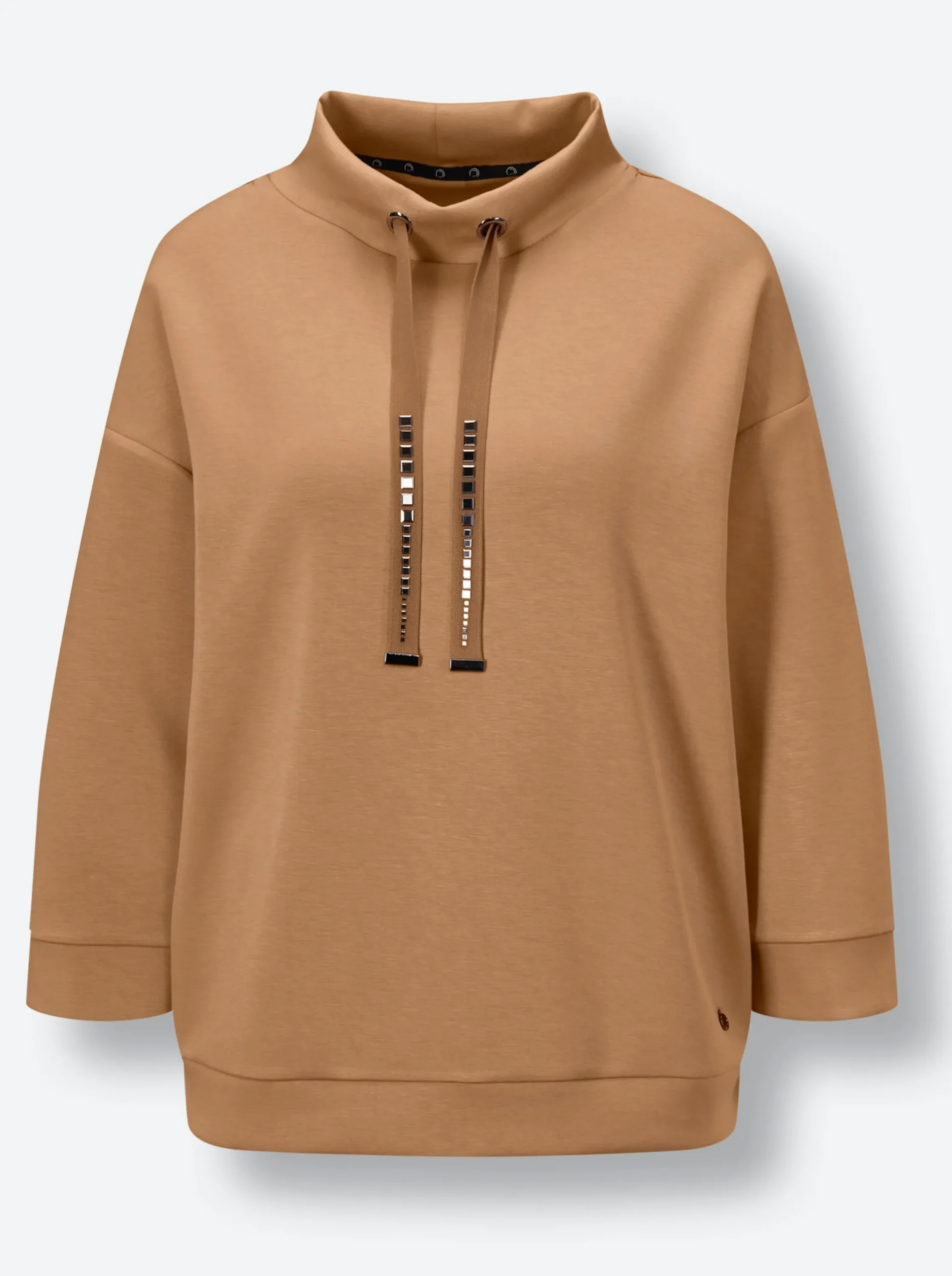Shirts|CREATION L PREMIUM Stehkragenshirt camel