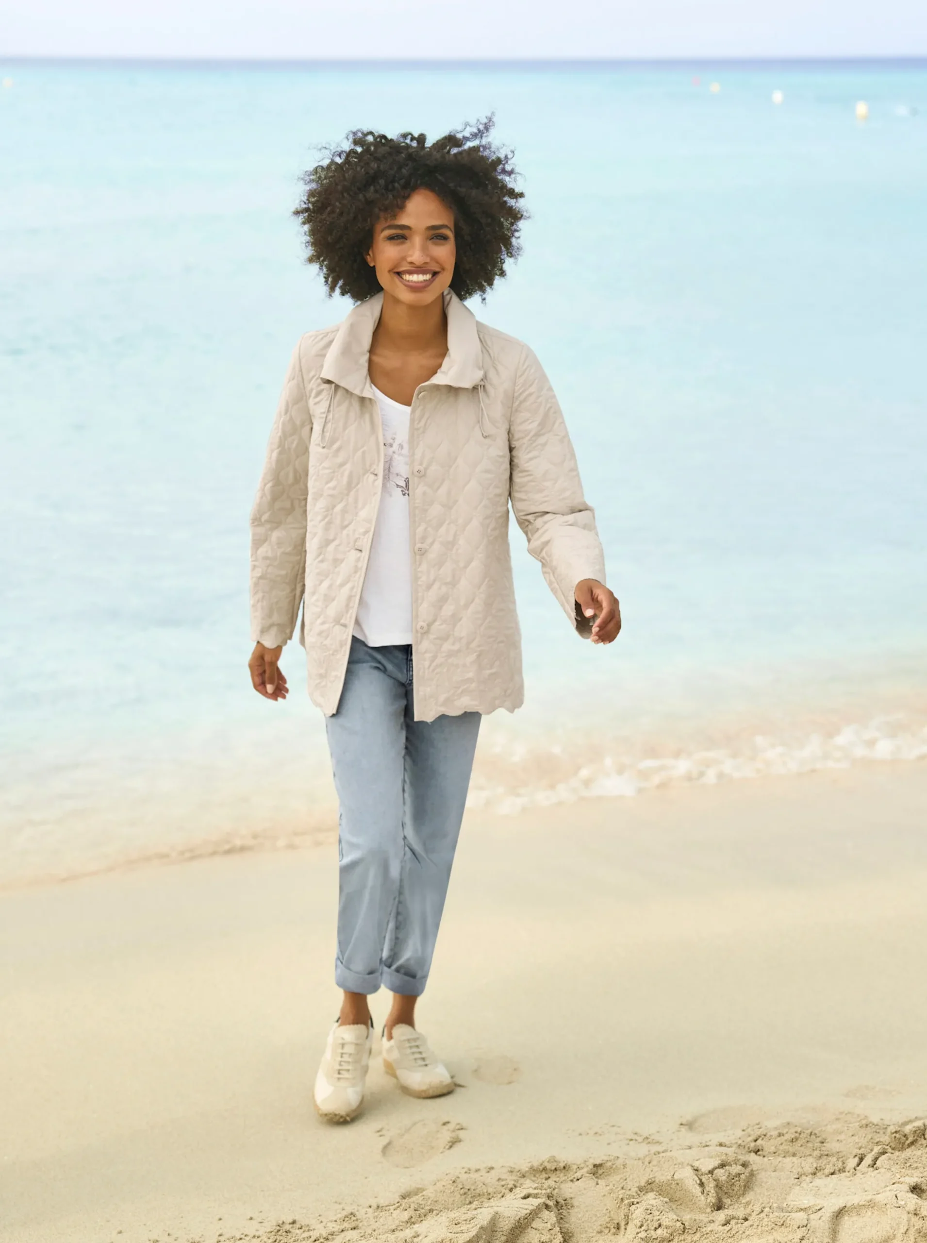Jacken|heine Steppjacke sand