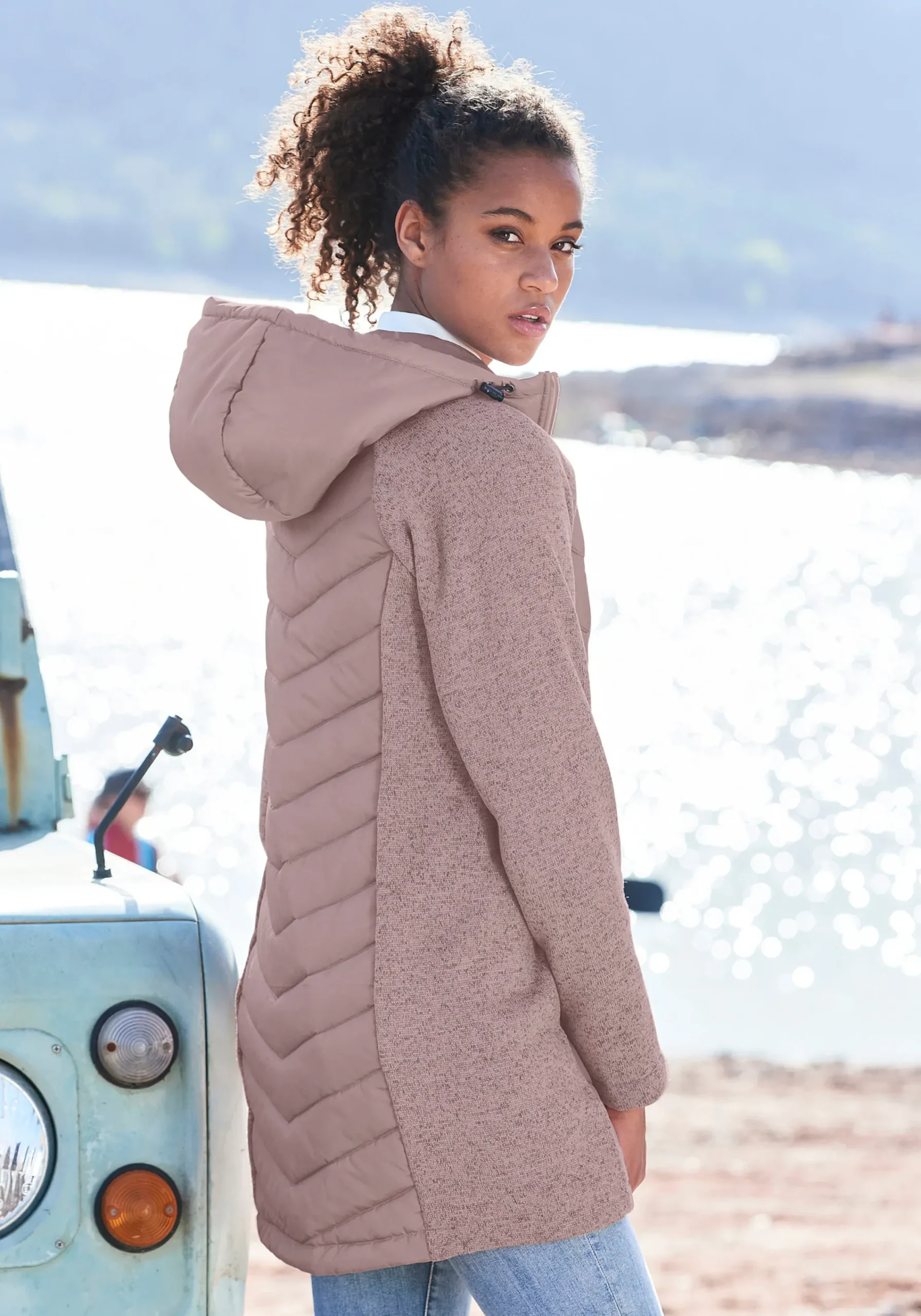Jacken|Vivance Steppjacke altrosa