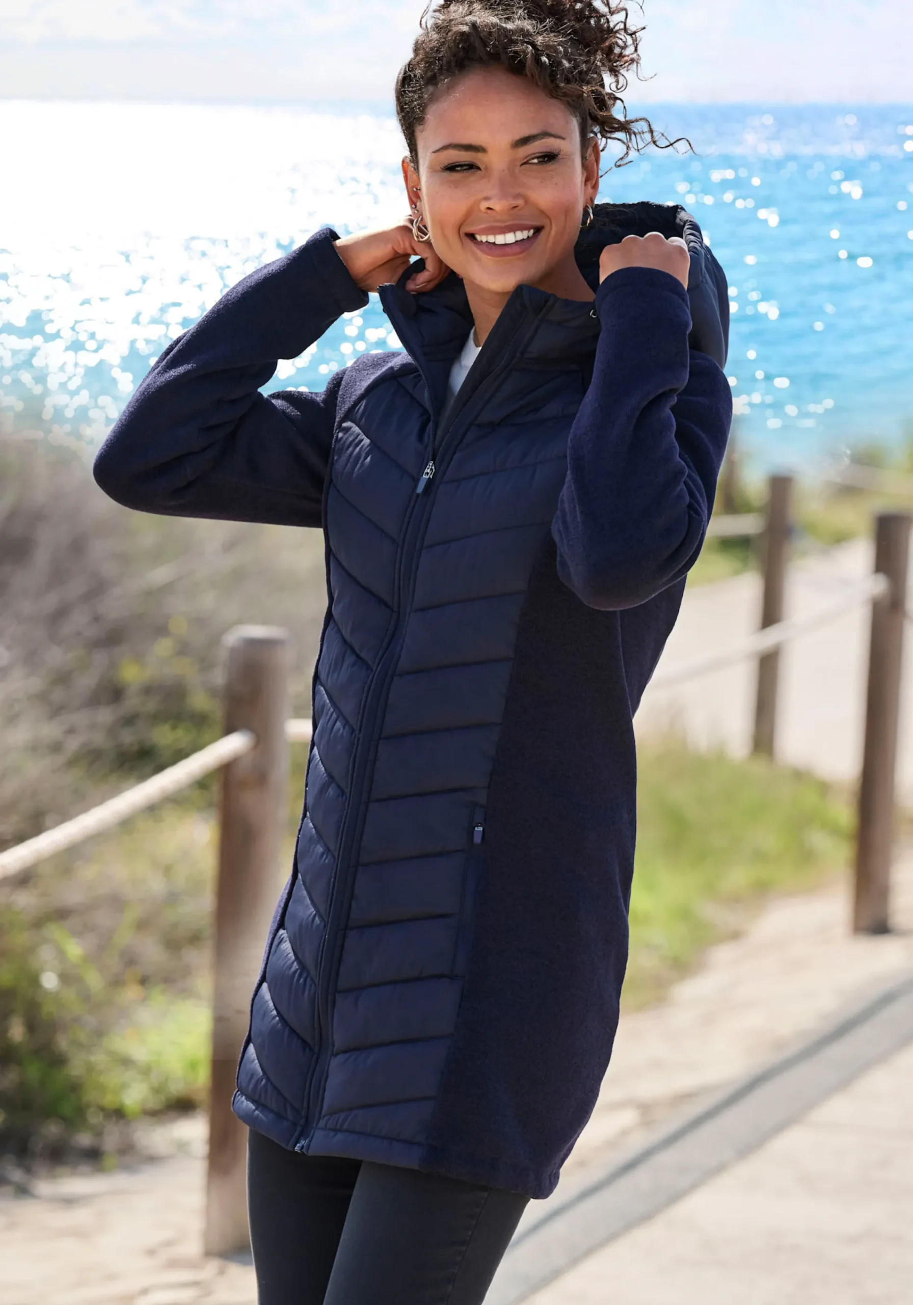 Jacken|Vivance Steppjacke navy