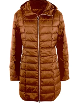 Jacken| Steppjacke cognac