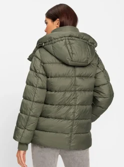 Jacken|heine Steppjacke mit abnehmbarer Kapuze khaki