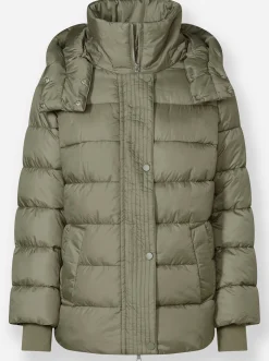 Jacken|heine Steppjacke mit abnehmbarer Kapuze khaki