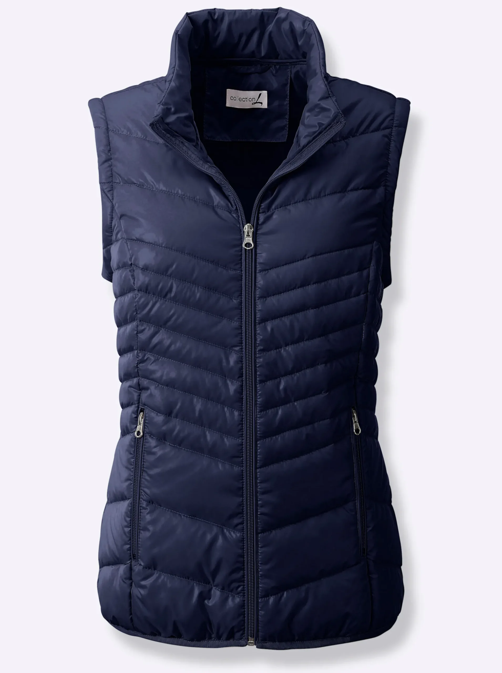 Jacken| Steppjacke mit abzippbaren Ärmeln marine