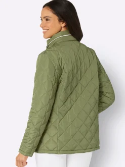 Jacken| Steppjacke mit Sandwich-Stepp und Wattierung schilf