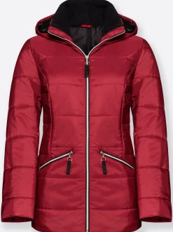 Jacken| Steppjacke mit Wattierung, wärmend rot